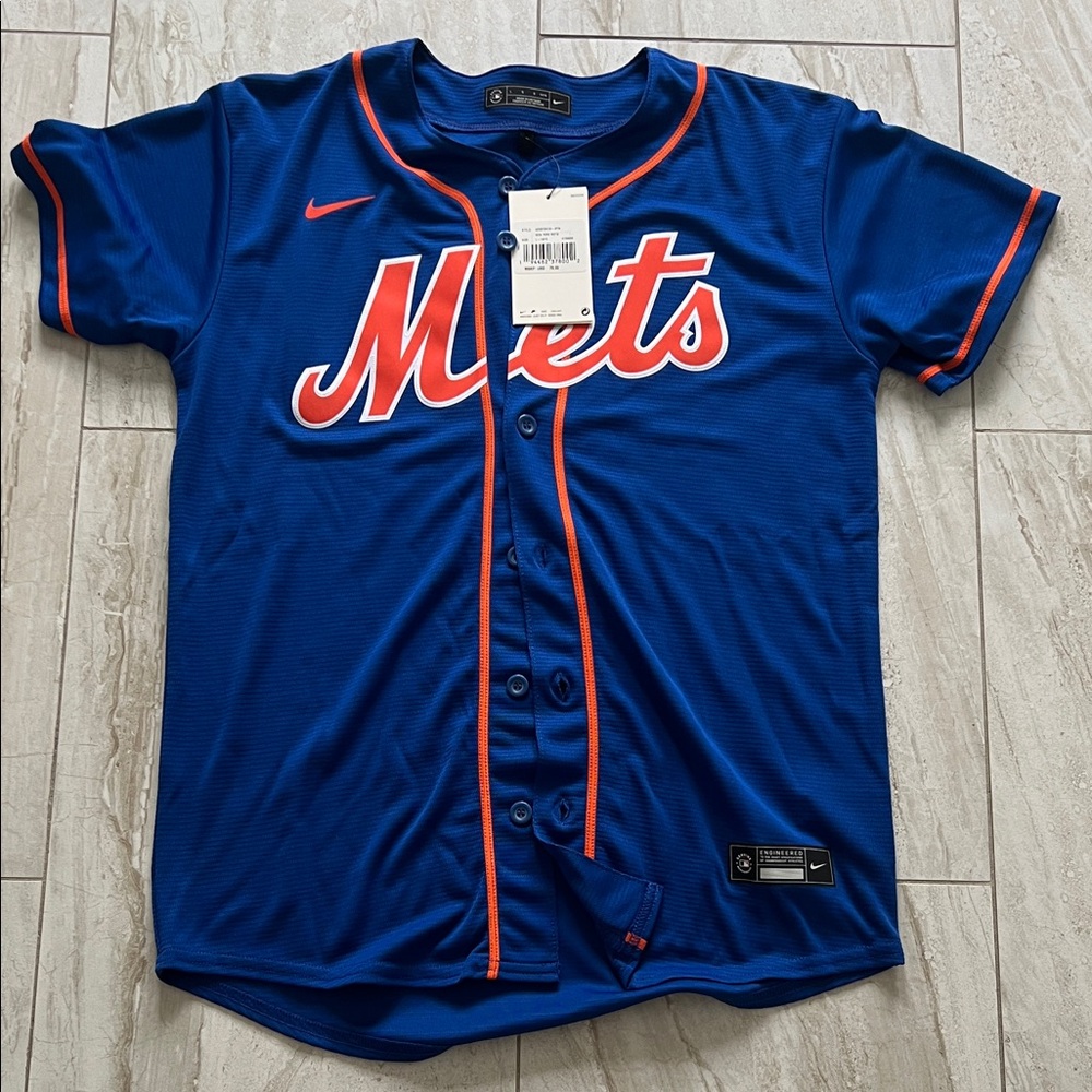 Nike Kids Royal Blue Mets Jersey